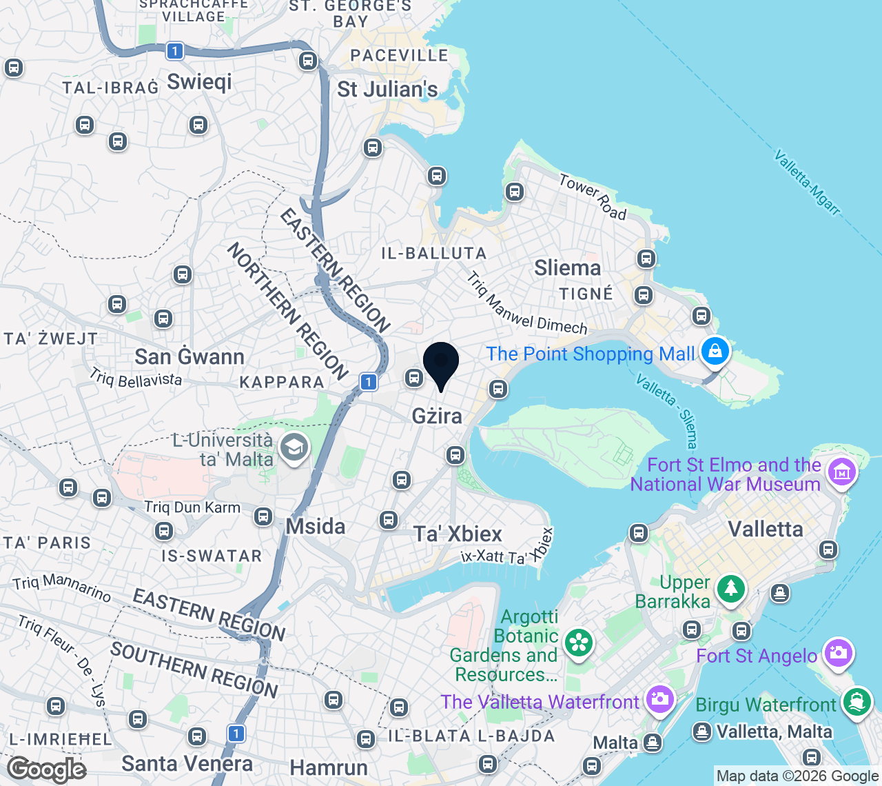 Map of Gzira