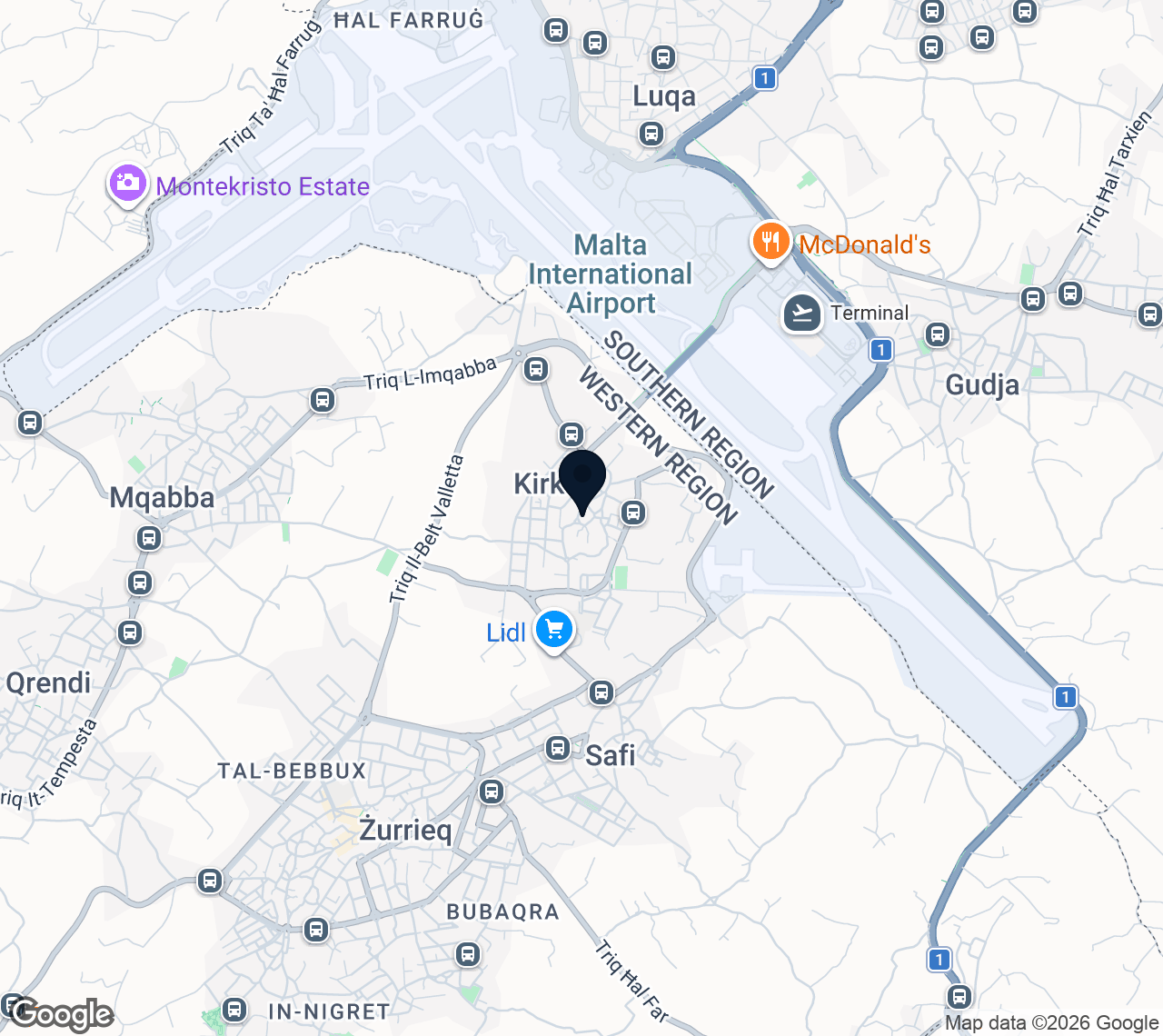 Map of Kirkop
