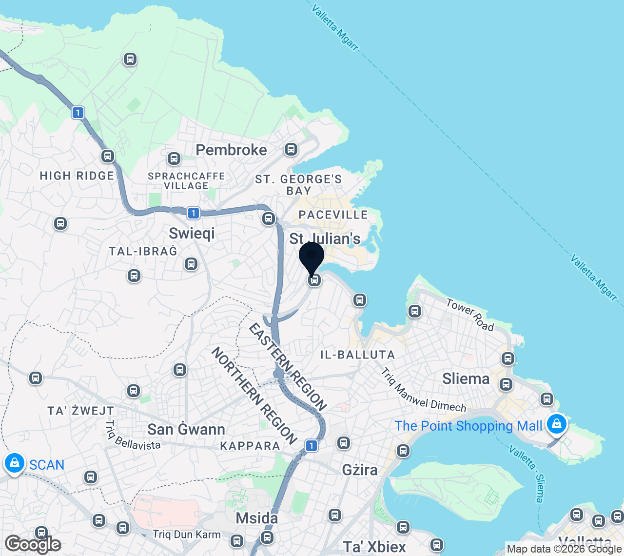 Map of St Julian's