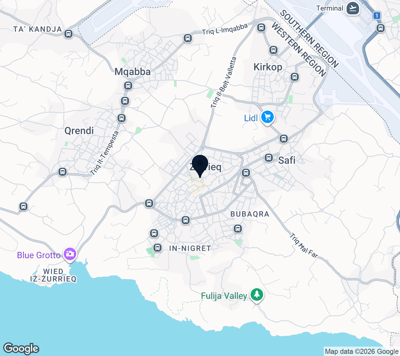 Map of Zurrieq